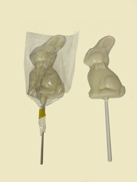 1.5OZ White Bunny Sucker