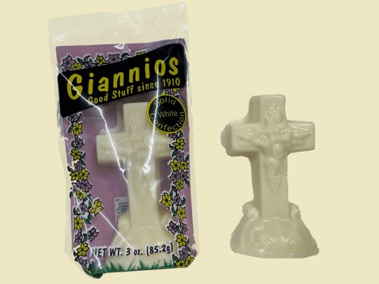 3OZ White Easter Cross